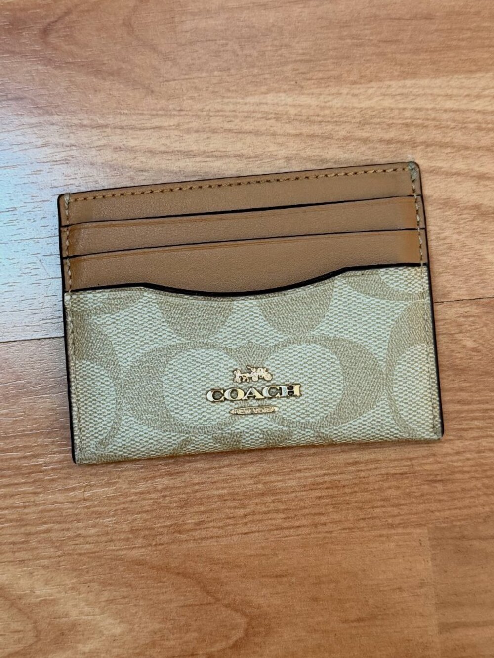 COACH Slim Id Card Case In Signature Canvas